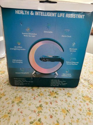 Lámpara LED, Altavoz y Cargador Inalámbrico