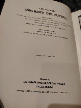 Libro año 1971 Historia del Fútbol Club Barcelona