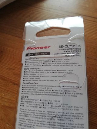 Auriculares Pioneer Negros