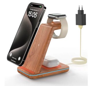 Cargador Inalámbrico Madera