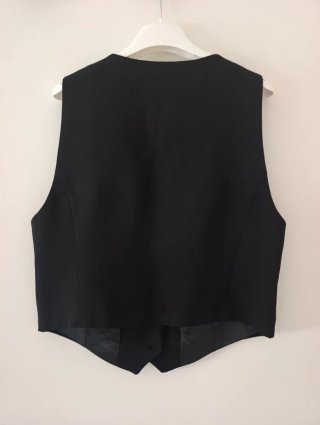 Chaleco negro Zara Talla XS