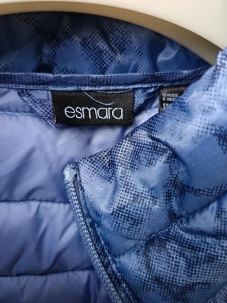 Piumino leggero blu fantasia