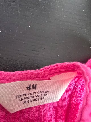 Vestido niña fucsia Talla 2-3 años HYM