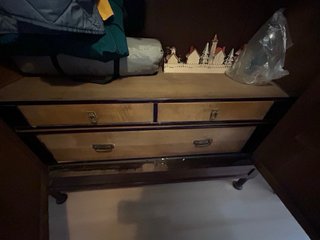 Armario vintage madera con espejos