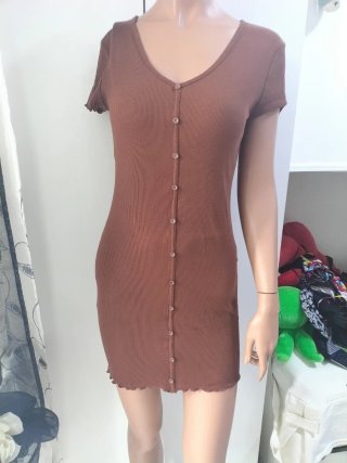 Vestito estivo donna marrone