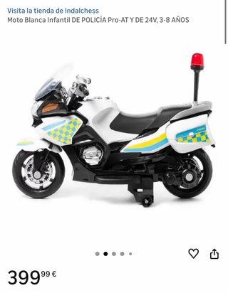Moto Policía Infantil Eléctrica 24V