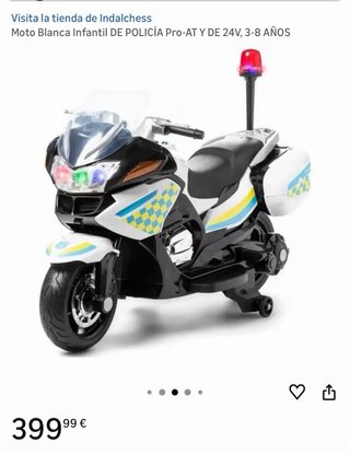 Moto Policía Infantil Eléctrica 24V
