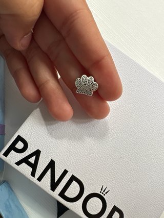 Charm Pandora Huella Perro Plata