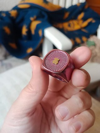 Anillo Tous Plata Rosa y Oro talla 10