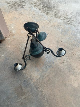 Lámparas de forja en conjunto