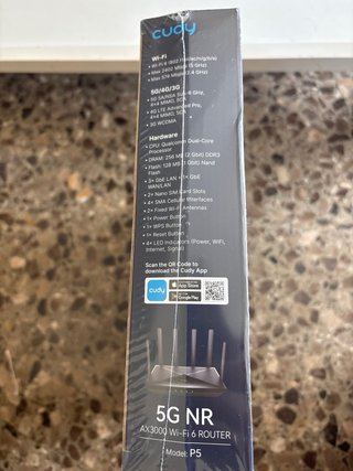 Cudy 5G NR AX3000 Wi-Fi 6 Router