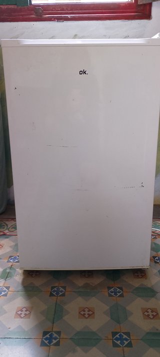 Nevera pequeña blanca