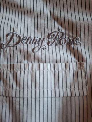 Camicia righe nere con cravatta Denny Rose tg. S