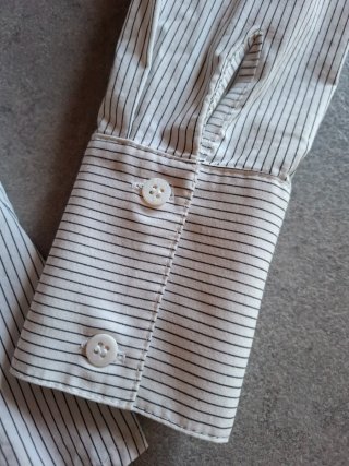 Camicia righe nere con cravatta Denny Rose tg. S
