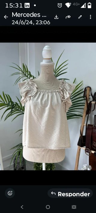 Blusa flamenca romería fiestas baile