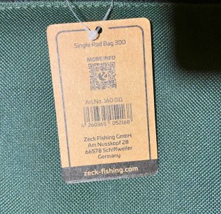 Fodero Canne Pesca ZECK Rod Bag 167cm
