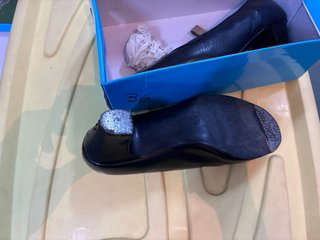 Zapatos Flamenco Niña Negro Puntilla