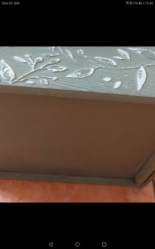 Cassetta legno decorata per fiori o altro