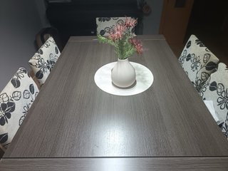 Mesa extensible y 6 sillas