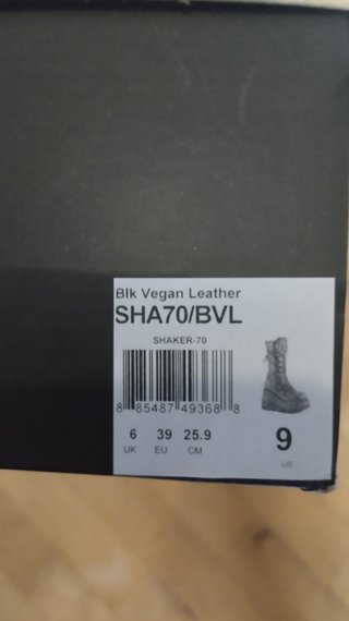 Stivali Demonia Shaker70Vegan Tg 39