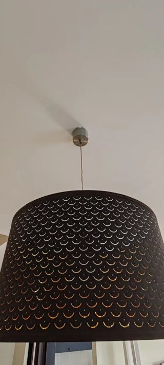 Lámpara de techo tela y metal