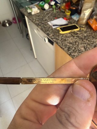 Gafas de sol Louis Vuitton doradas