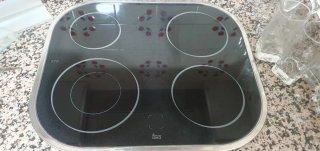 Horno de cocina con vitrocerámica