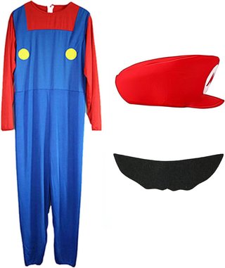 Disfraz cosplay fontanero Super Brothers carnaval
