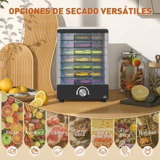 Deshidratador de Alimentos 350W 40-70 °C
