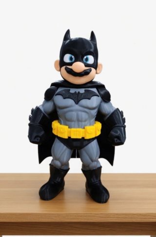 Figura Super Mario Batman Plástico
