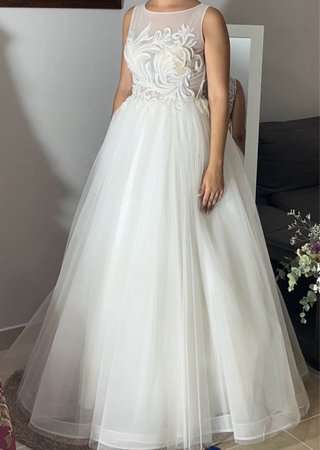 Vestido de fiesta blanco talla única