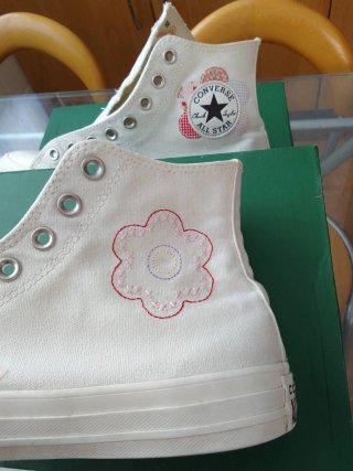 Zapatillas Converse lona flor talla 41