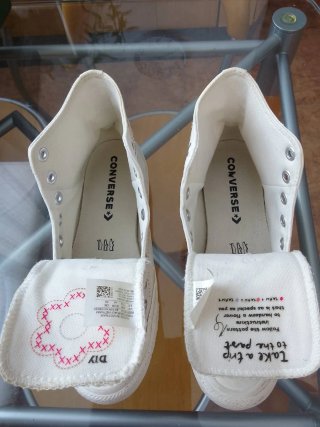 Zapatillas Converse lona flor talla 41