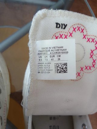 Zapatillas Converse lona flor talla 41