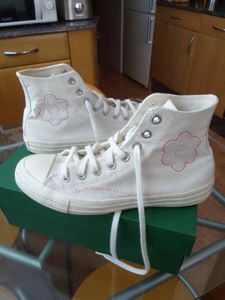 Zapatillas Converse lona flor talla 41