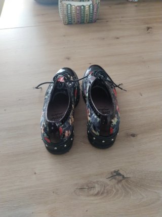 Zapatos Wonders Mujer Negros Multicolor