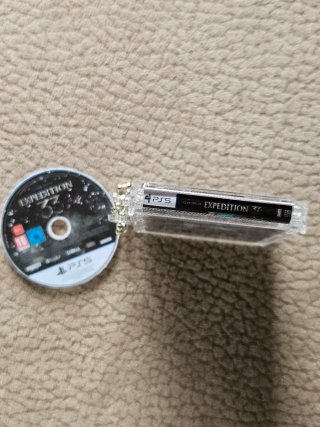 Clair Obscur Expedition 33 portachiavi mini cd NFC