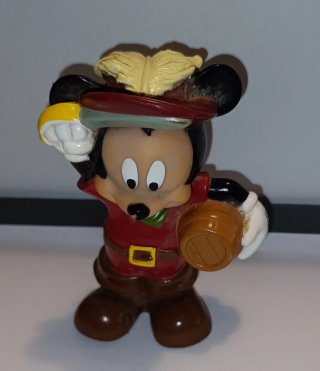 3 Figuras Goma Rígida Disney Antiguas