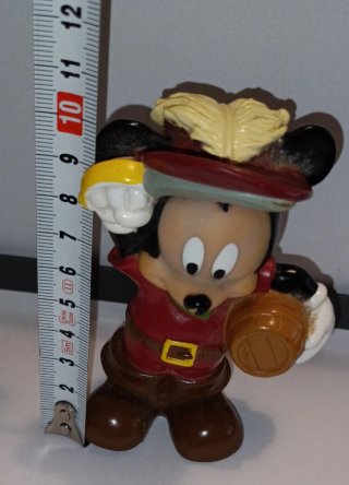 3 Figuras Goma Rígida Disney Antiguas