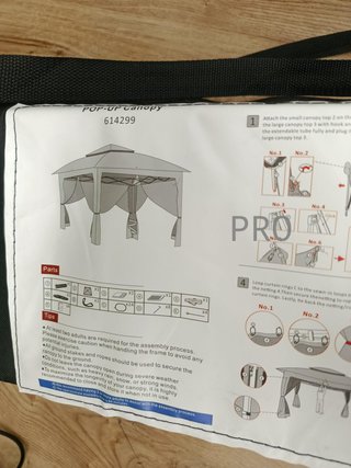 Yaheetech Carpa Plegable 3.3x3.3m Cenador Exteriores