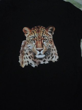 Maglietta donna con stampa leopardo