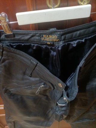 Pantalones de cuero Mango Black Angels Talla L