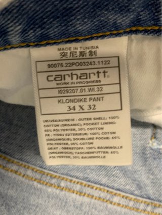 Pantalón Vaquero Carhartt Azul