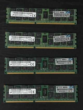4x HP 16GB DDR3 1333 MHz ECC RAM