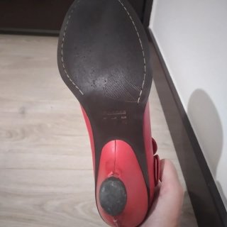 Sapatos Vermelhos Salto Baixo N. 40