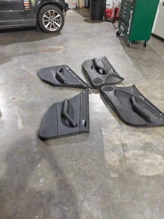 Paneles Puerta Cuero Negro BMW E46