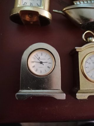Lote de 6 relojes antiguos decorativos