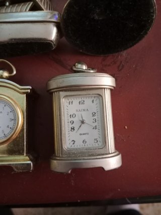 Lote de 6 relojes antiguos decorativos