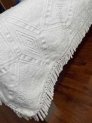 Colcha de Cama Casal Branca