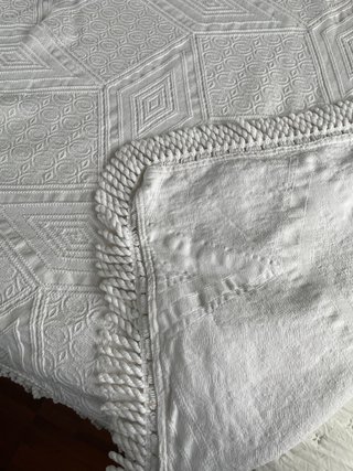 Colcha de Cama Casal Branca